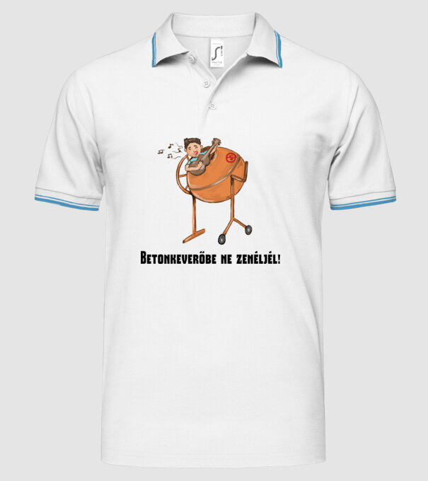  minta fehér pólón