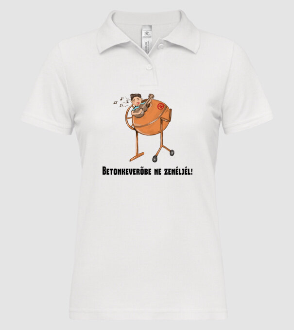  minta fehér pólón