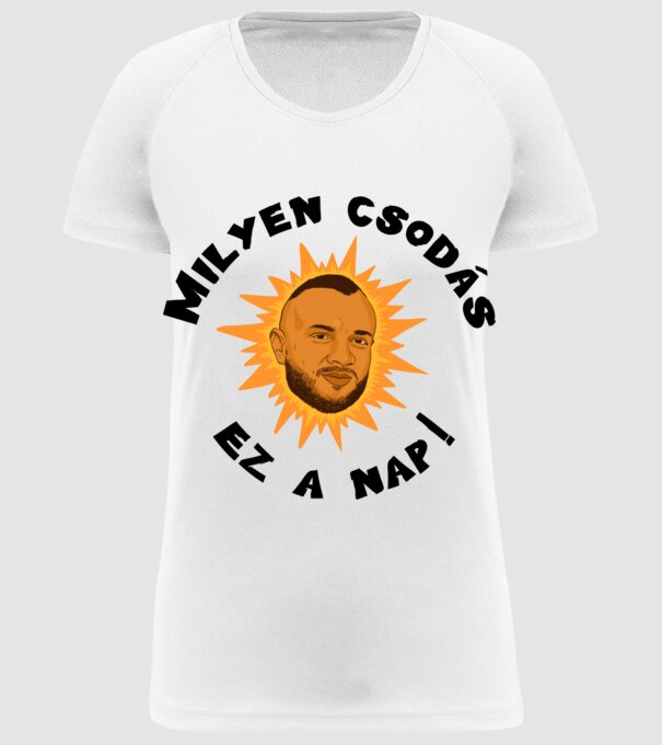  minta fehér pólón
